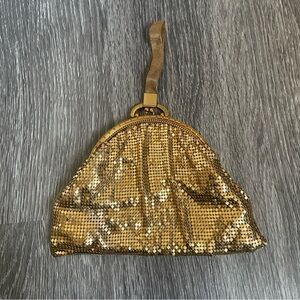 Vintage Whiting and Davis Gold Mesh Clutch Bag